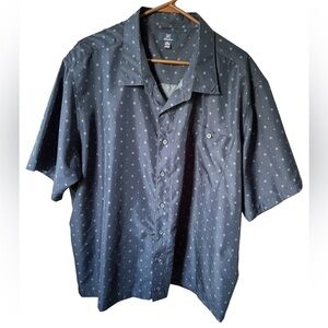 George Men's Navy Patterned Casual Shirt